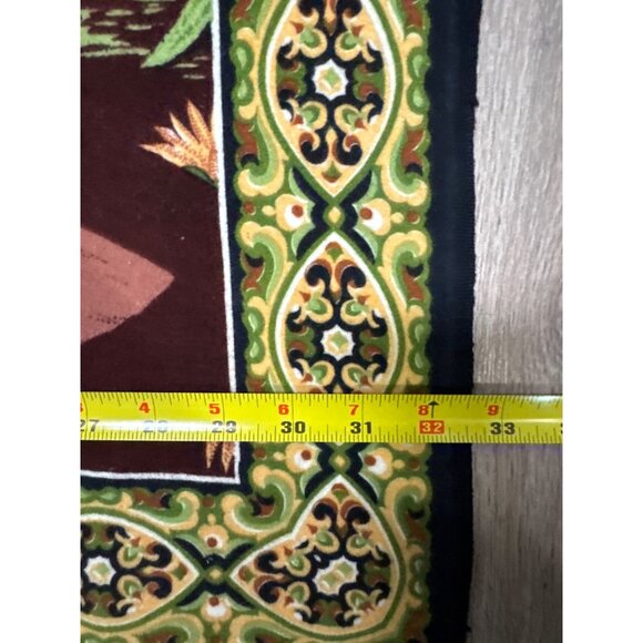 Vintage A.T.C. Unicorn Horse with Snake Print Tapestry Rug Wall Hanging 32x50 In - Picture 3 of 7